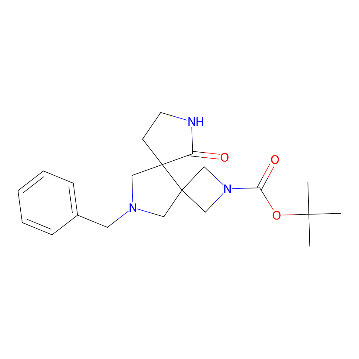 11-Benzyl-6-oxo-2,7,11-triaza-dispiro[3.0.4.3]dodecane-2-carboxylic acid tert-butyl ester molecular structure, CAS 1341035-14-0