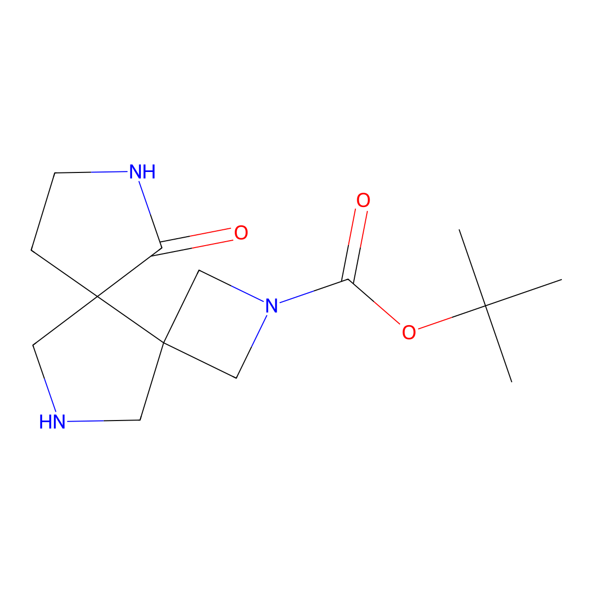 6-Oxo-2,7,11-triaza-dispiro[3.0.4.3]dodecane-2-carboxylic acid tert-butyl ester molecular structure, CAS 1341037-07-7
