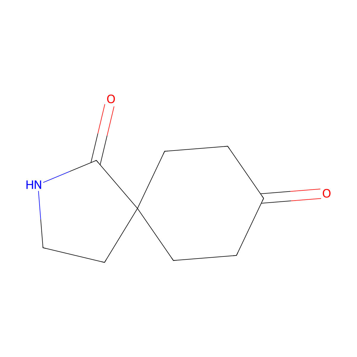 2-Azaspiro(4.5)decane-1,8-dione molecular structure, CAS 1341037-14-6