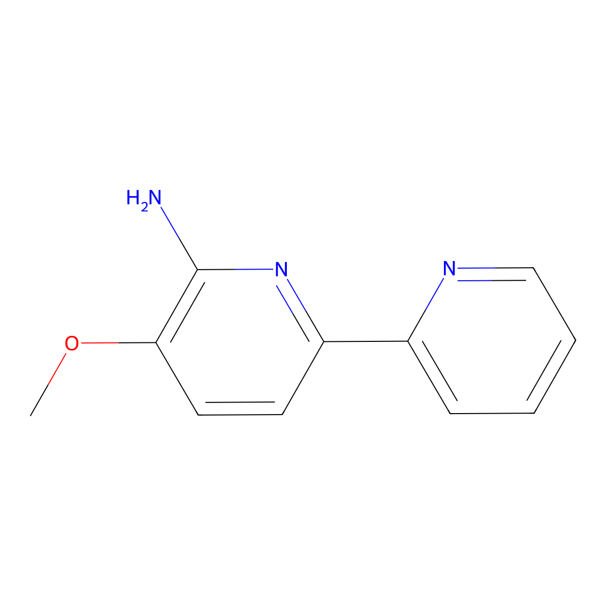 3-Methoxy-6-(pyridin-2-yl)pyridin-2-amine molecular structure, CAS 1341037-42-0