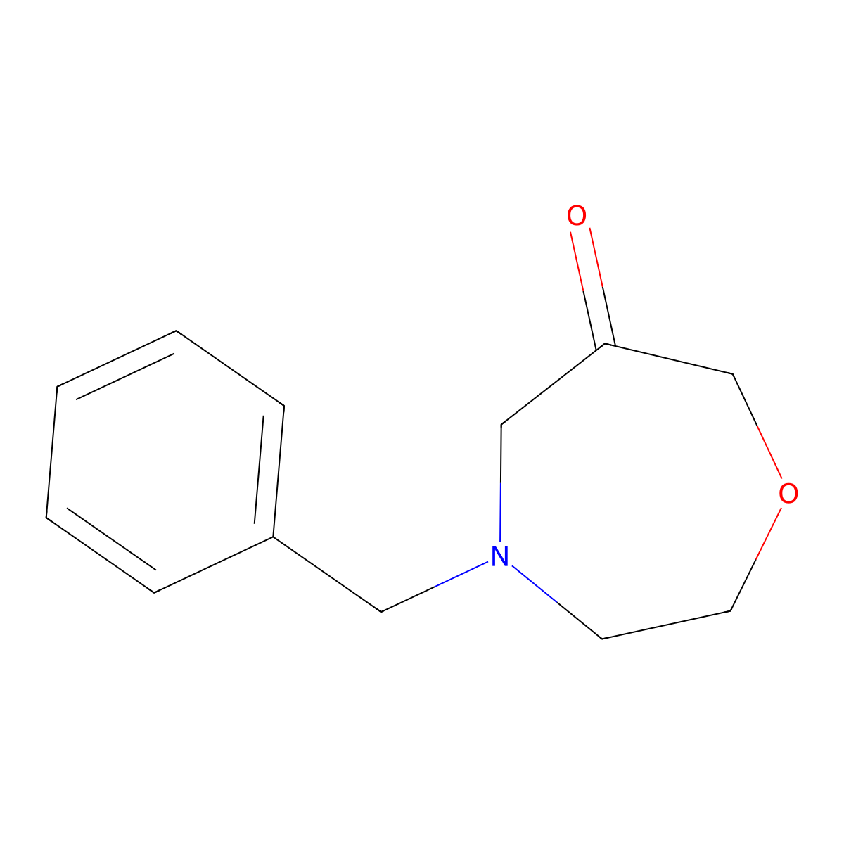4-Benzyl-1,4-oxazepan-6-one molecular structure, CAS 1341038-00-3