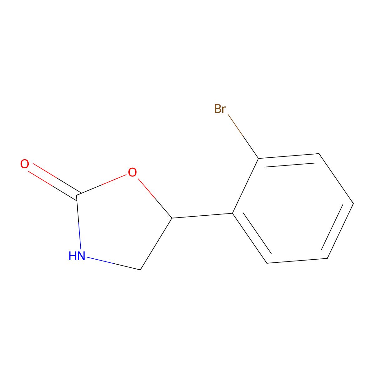 5-(2-Bromophenyl)oxazolidin-2-one molecular structure, CAS 1341038-06-9