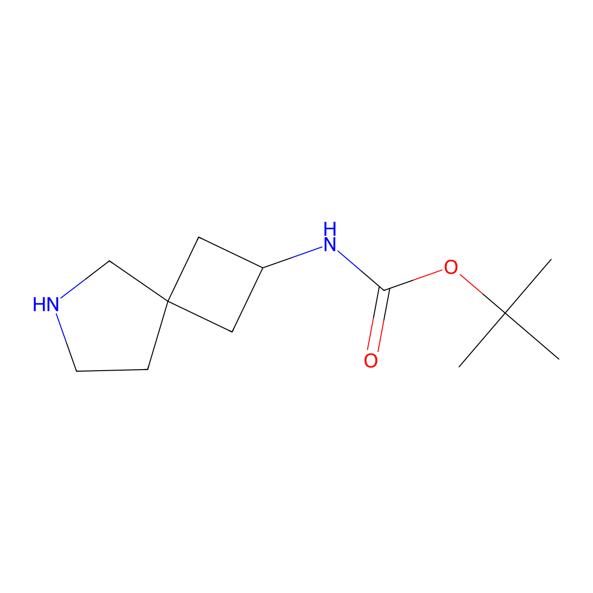 2-(Boc-amino)-6-aza-spiro[3.4]octane molecular structure, CAS 1341038-64-9