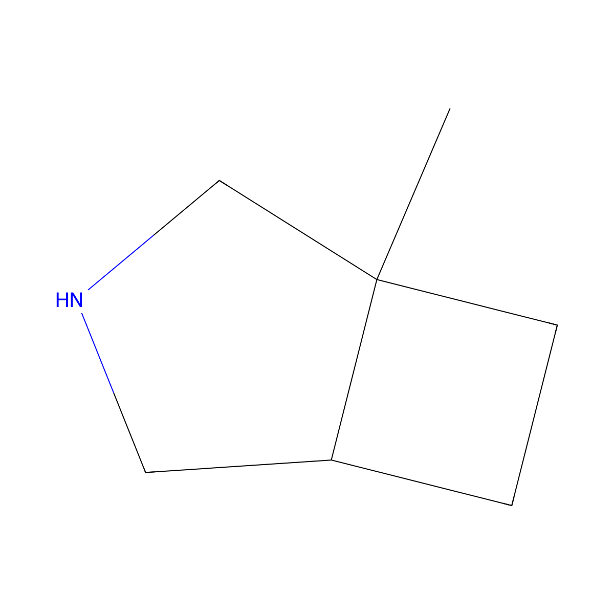 1-Methyl-3-azabicyclo[3.2.0]heptane molecular structure, CAS 1341038-85-4