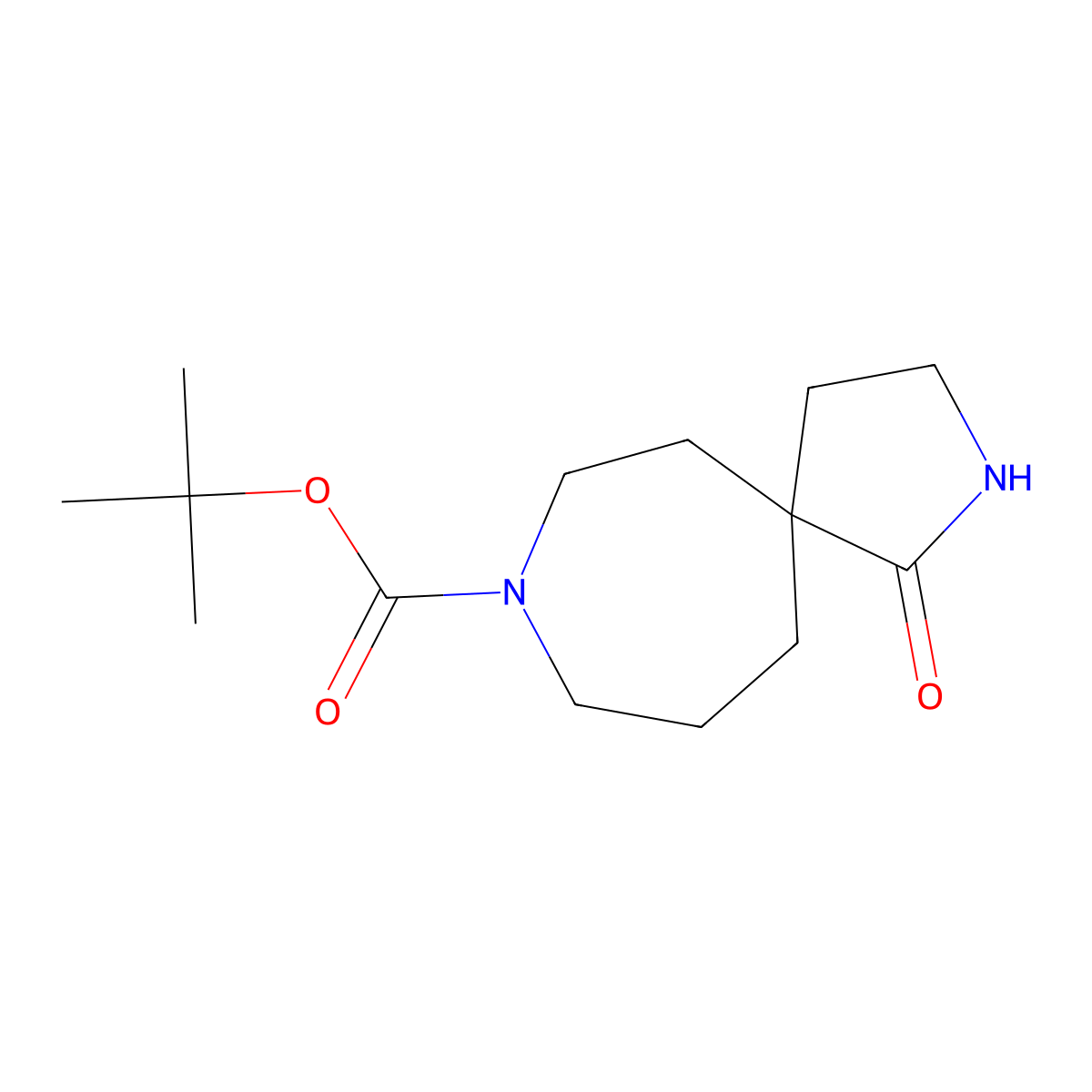 tert-Butyl 1-oxo-2,8-diazaspiro[4.6]undecane-8-carboxylate molecular structure, CAS 1341039-08-4