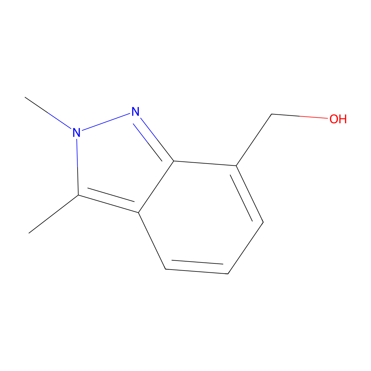 (2,3-Dimethyl-2H-indazol-7-yl)methanol molecular structure, CAS 1341039-35-7