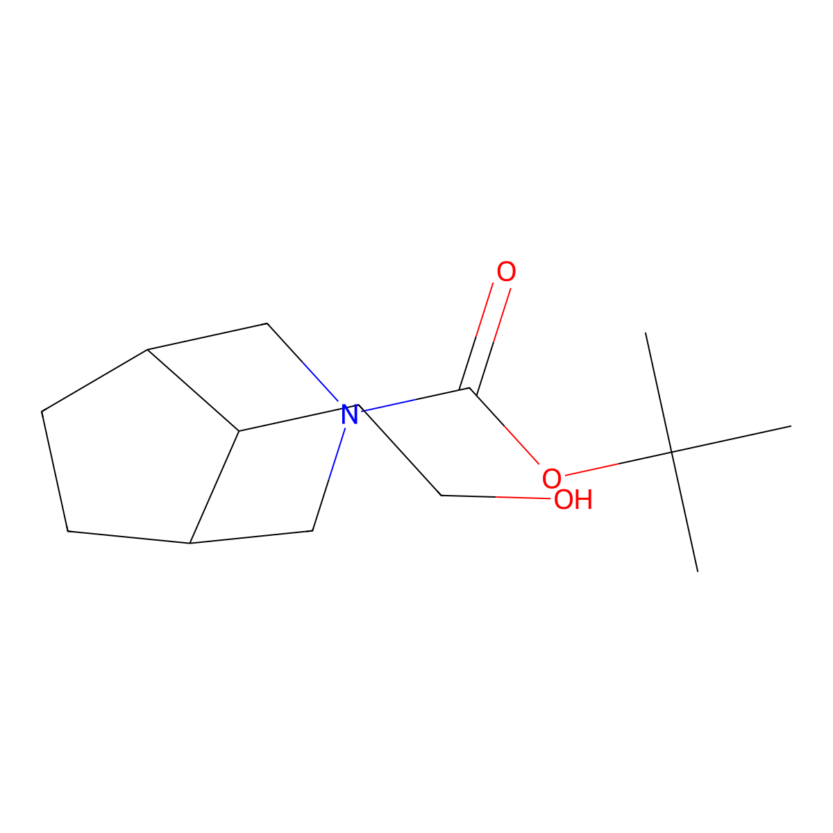 3-Boc-8-hydroxyethyl-3-azabicyclo[3.2.1]octane molecular structure, CAS 1341039-65-3