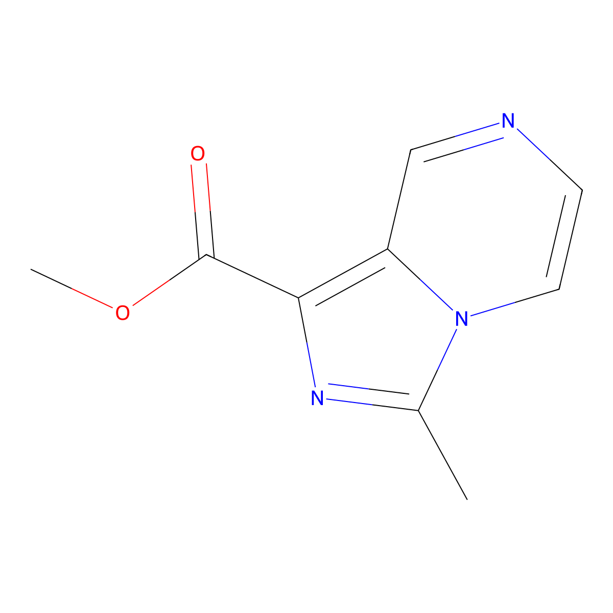 Methyl 3-methylimidazo[1,5-a]pyrazine-1-carboxylate molecular structure, CAS 1341040-37-6