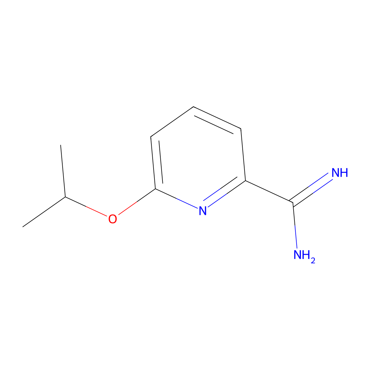 6-(Propan-2-yloxy)pyridine-2-carboximidamide molecular structure, CAS 1341040-99-0