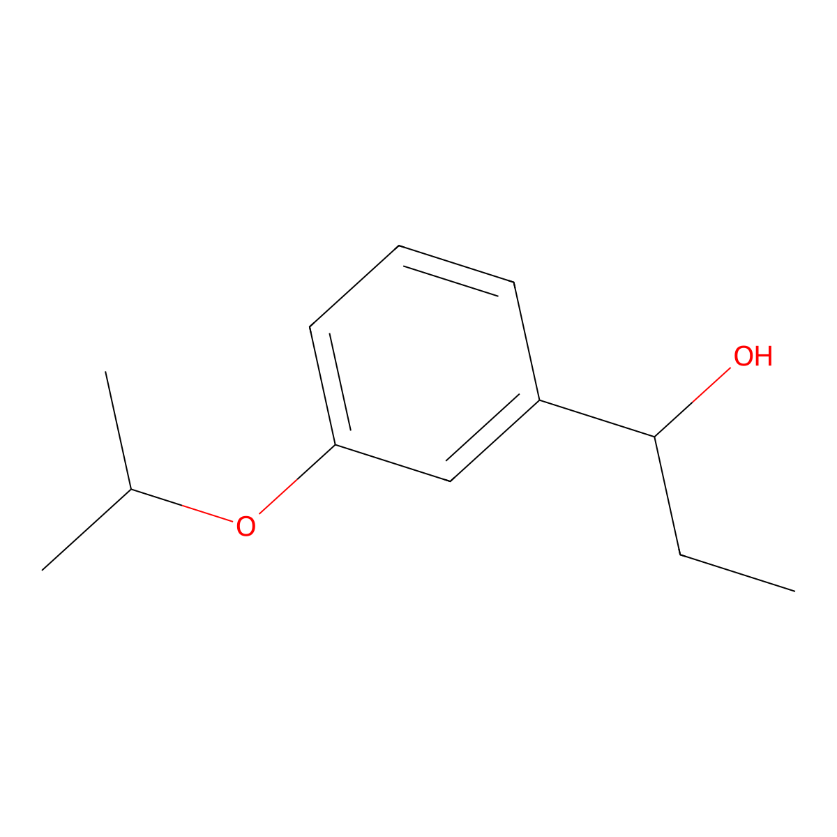 1-(3-Isopropoxyphenyl)propan-1-ol molecular structure, CAS 1341050-42-7