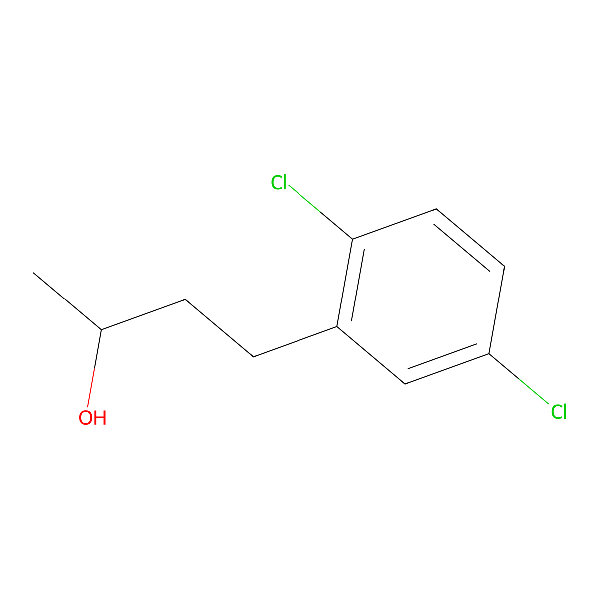 4-(2,5-Dichlorophenyl)butan-2-ol molecular structure, CAS 1341052-10-5