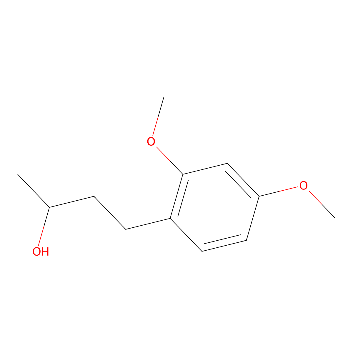 4-(2,4-Dimethoxyphenyl)butan-2-ol molecular structure, CAS 1341054-03-2