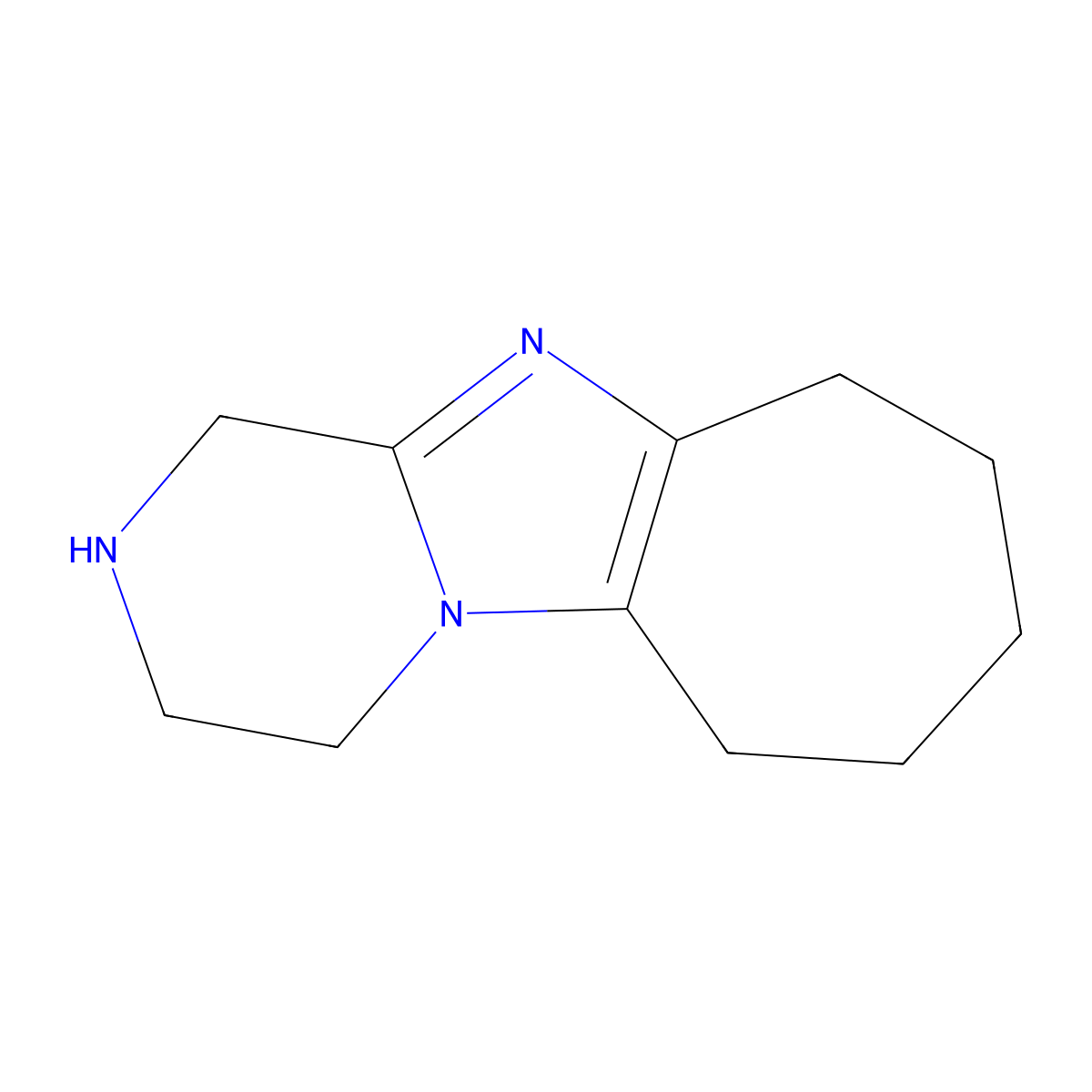 2,5,8-Triazatricyclo[7.5.0.0,2,7]tetradeca-1(9),7-diene molecular structure, CAS 1341058-62-5