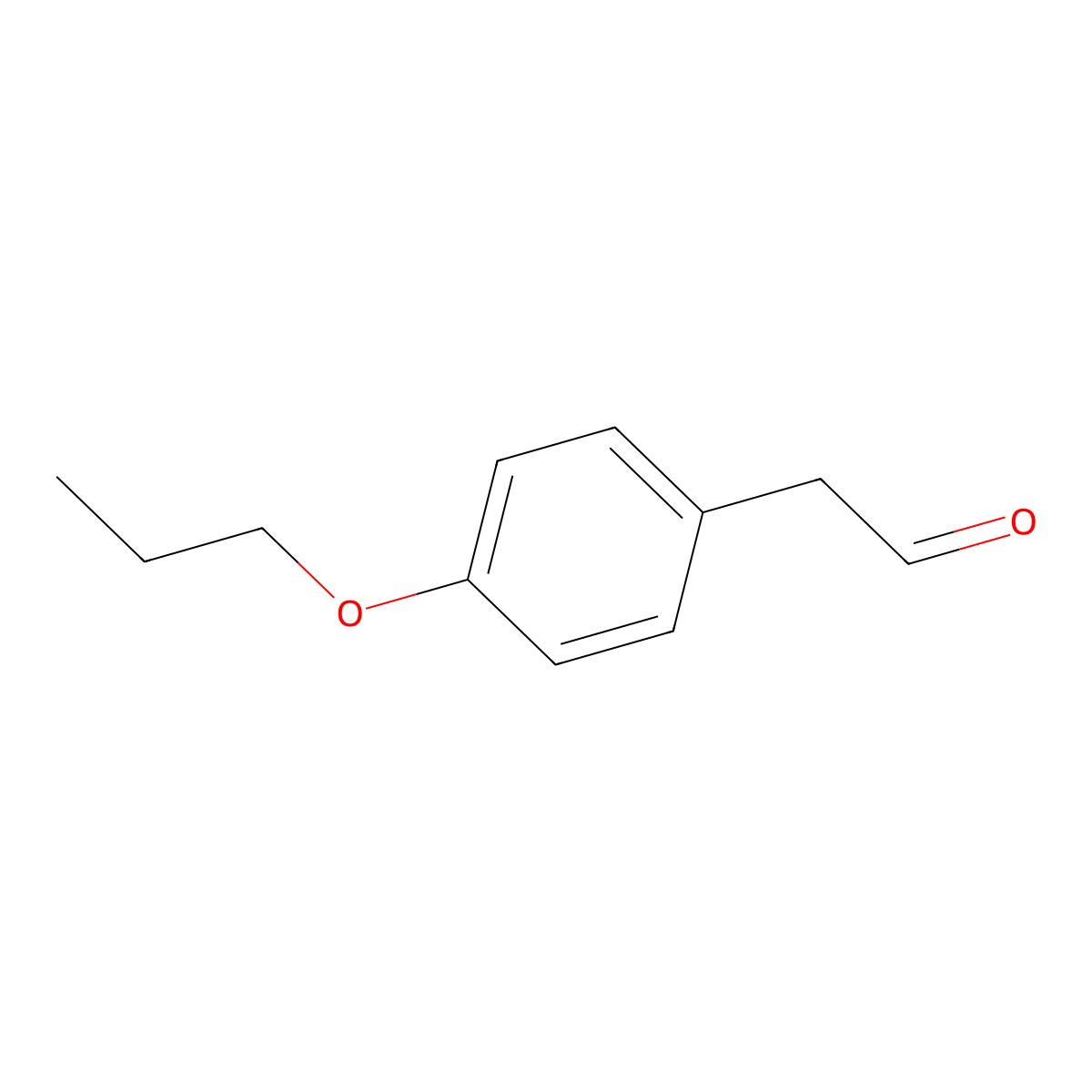 4-Propoxybenzeneacetaldehyde molecular structure, CAS 1341059-67-3