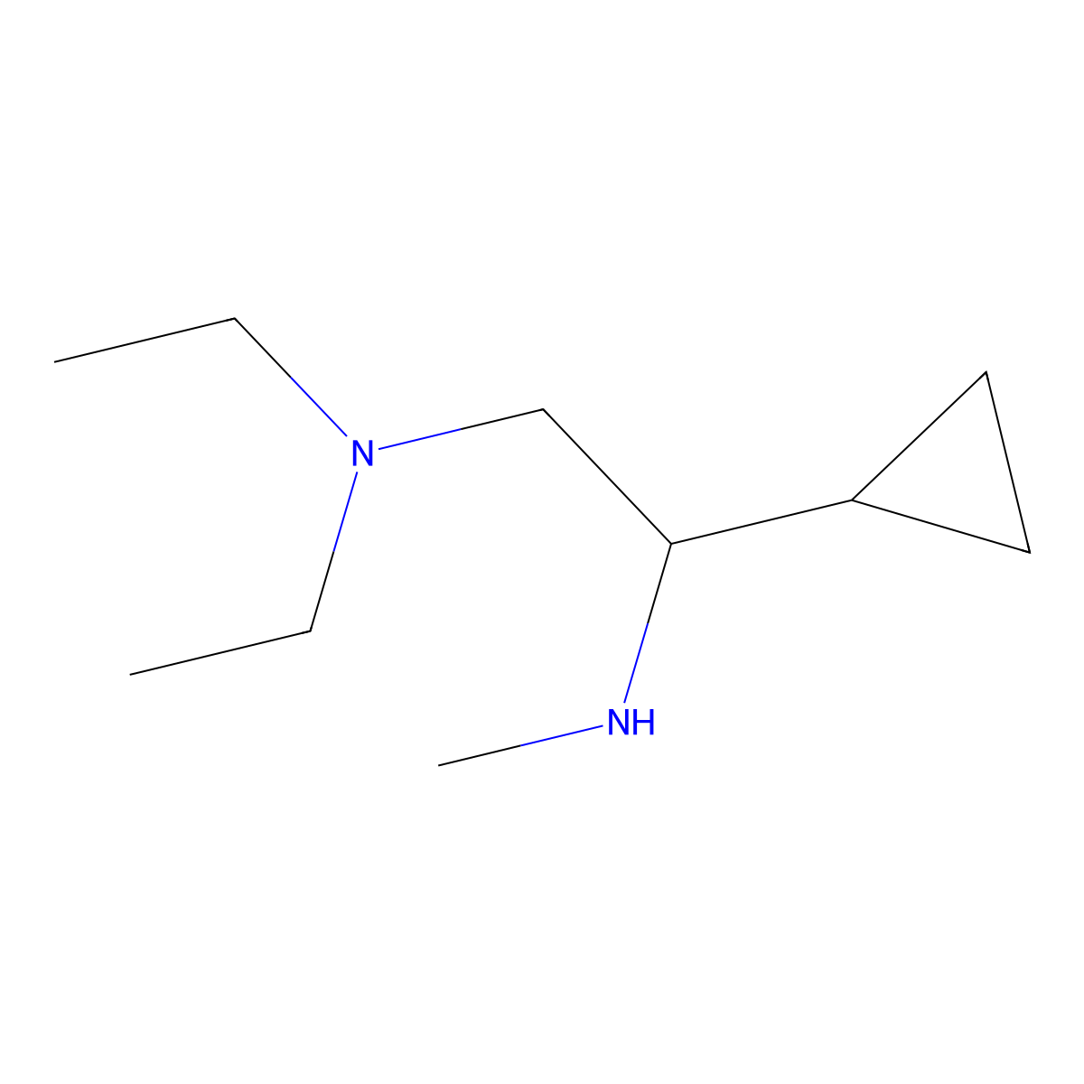 1-cyclopropyl-N~2~,N~2~-diethyl-N~1~-methylethane-1,2-diamine molecular structure, CAS 1341066-00-9