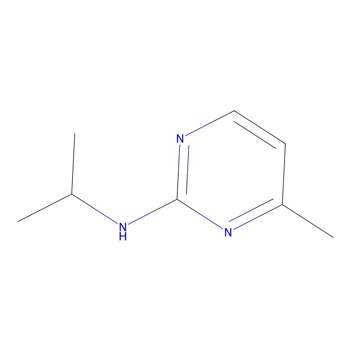 N-Isopropyl-4-methylpyrimidin-2-amine molecular structure, CAS 1341073-92-4