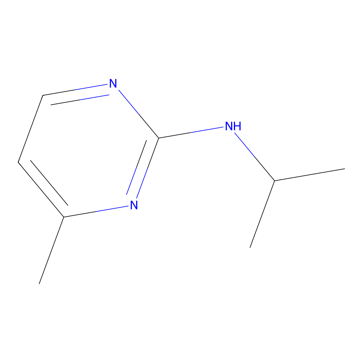 N-Isopropyl-4-methylpyrimidin-2-amine molecular structure, CAS 1341073-92-4