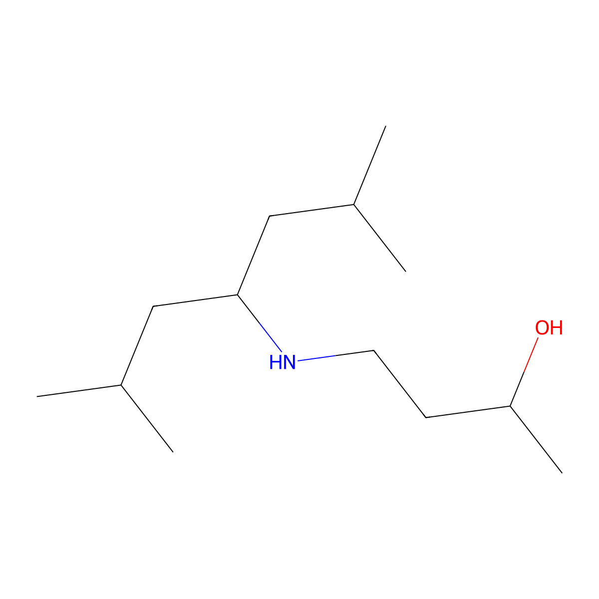 4-[(2,6-Dimethylheptan-4-yl)amino]butan-2-ol molecular structure, CAS 1341077-24-4