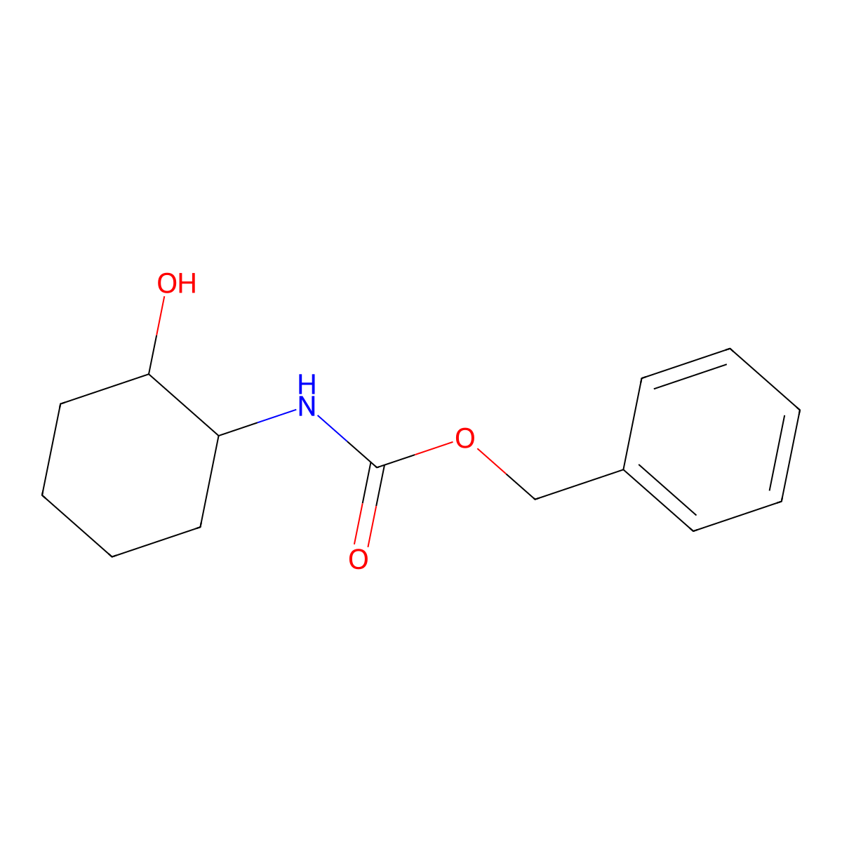 Benzyl N-[(1R,2R)-2-hydroxycyclohexyl]carbamate molecular structure, CAS 134108-76-2