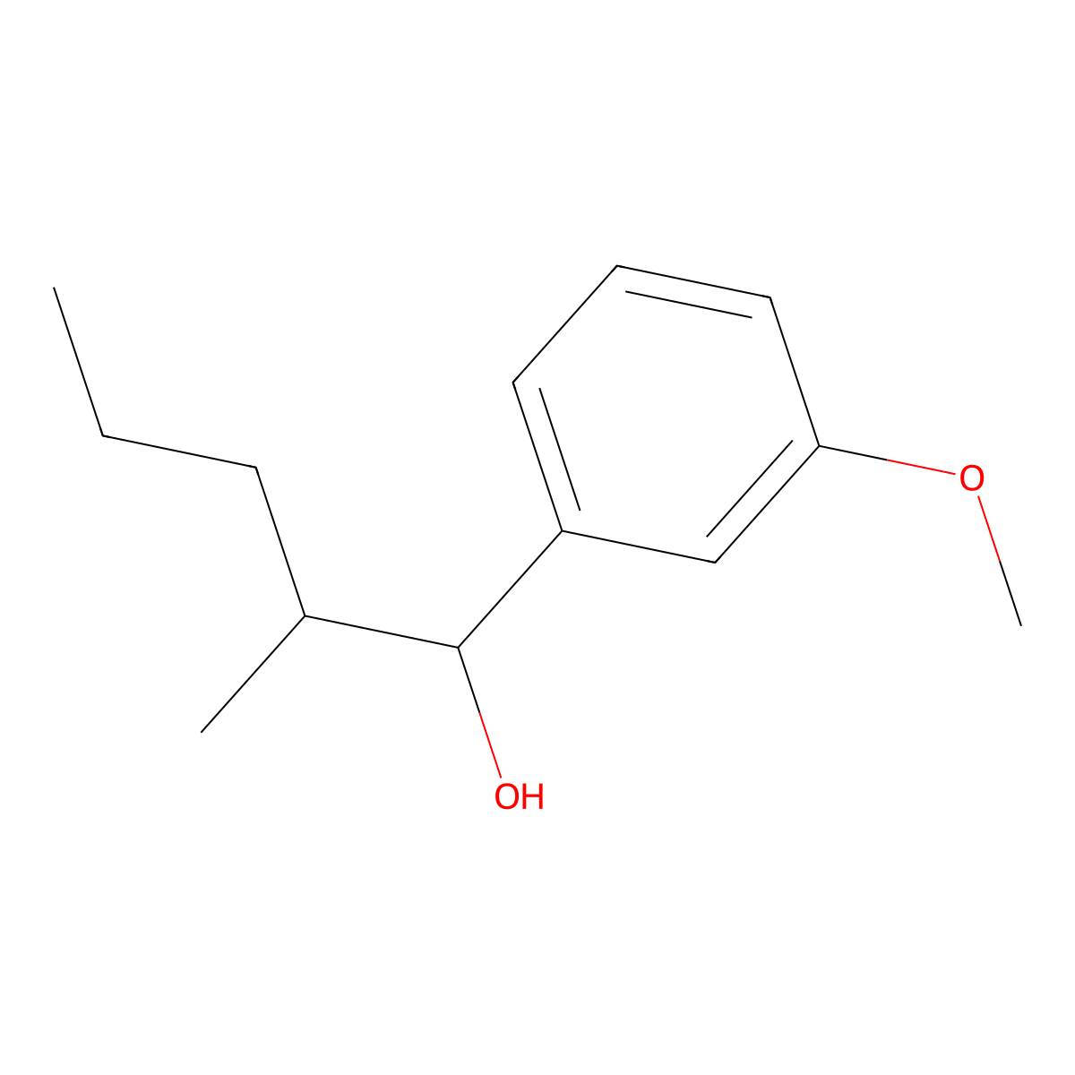 3-Methoxy-alpha-(1-methylbutyl)benZenemethanol molecular structure, CAS 1341083-17-7