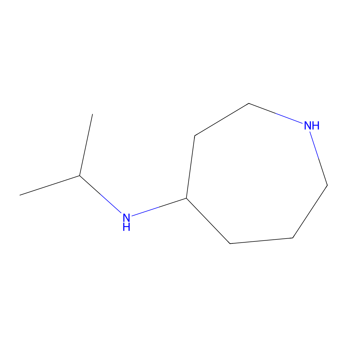 n-(Propan-2-yl)azepan-4-amine molecular structure, CAS 1341086-27-8