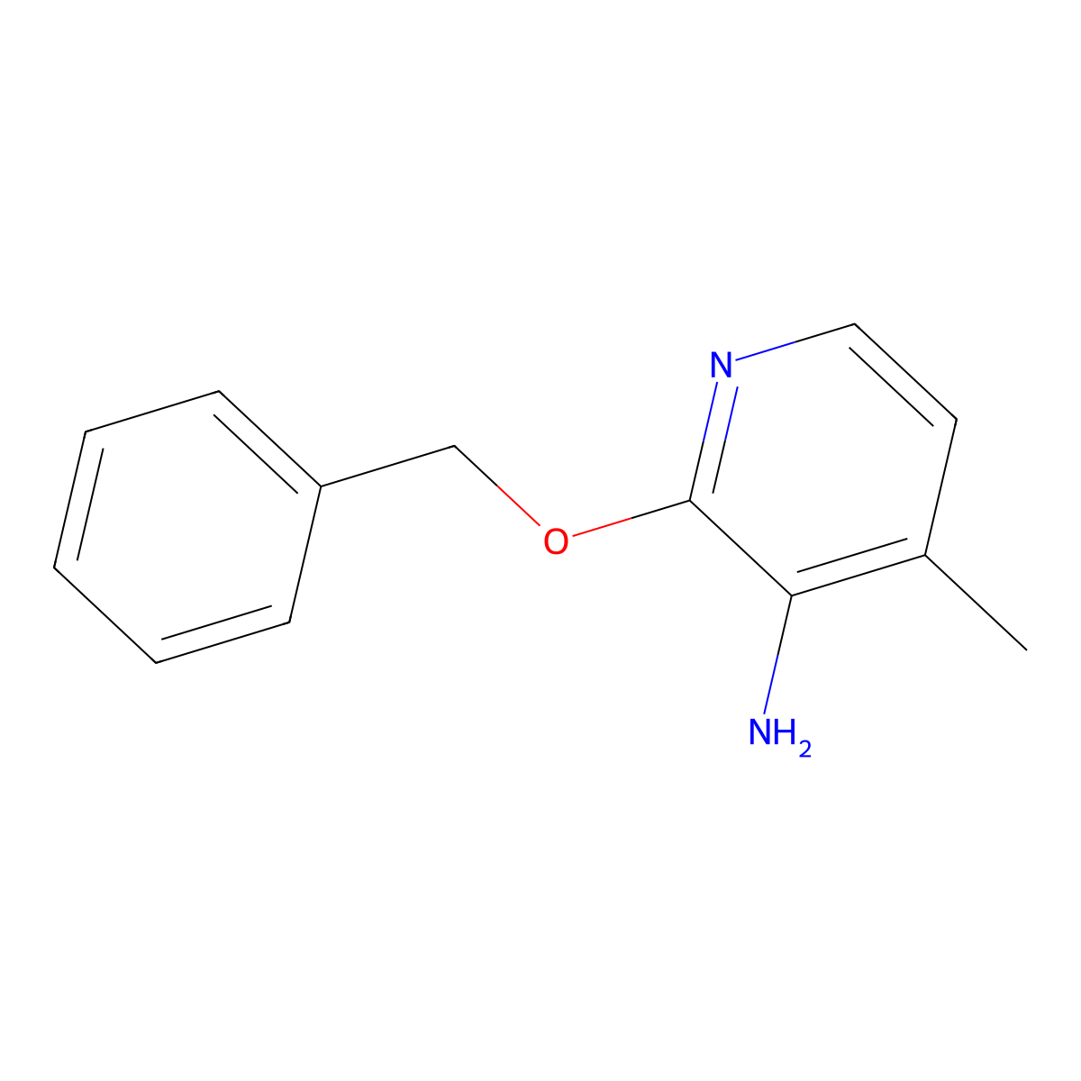 2-(Benzyloxy)-4-methylpyridin-3-amine molecular structure, CAS 1341099-57-7