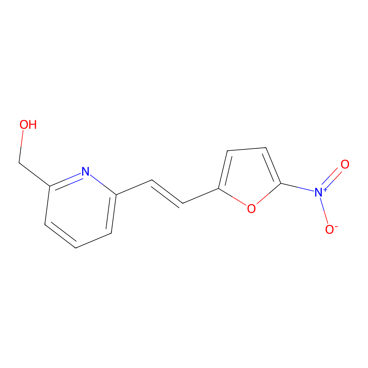Nifurpirinol molecular structure, CAS 13411-16-0