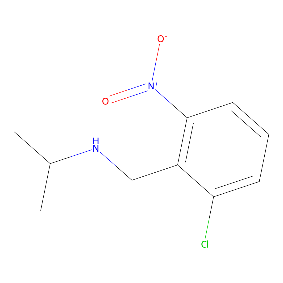 [(2-Chloro-6-nitrophenyl)methyl](propan-2-yl)amine molecular structure, CAS 1341100-49-9