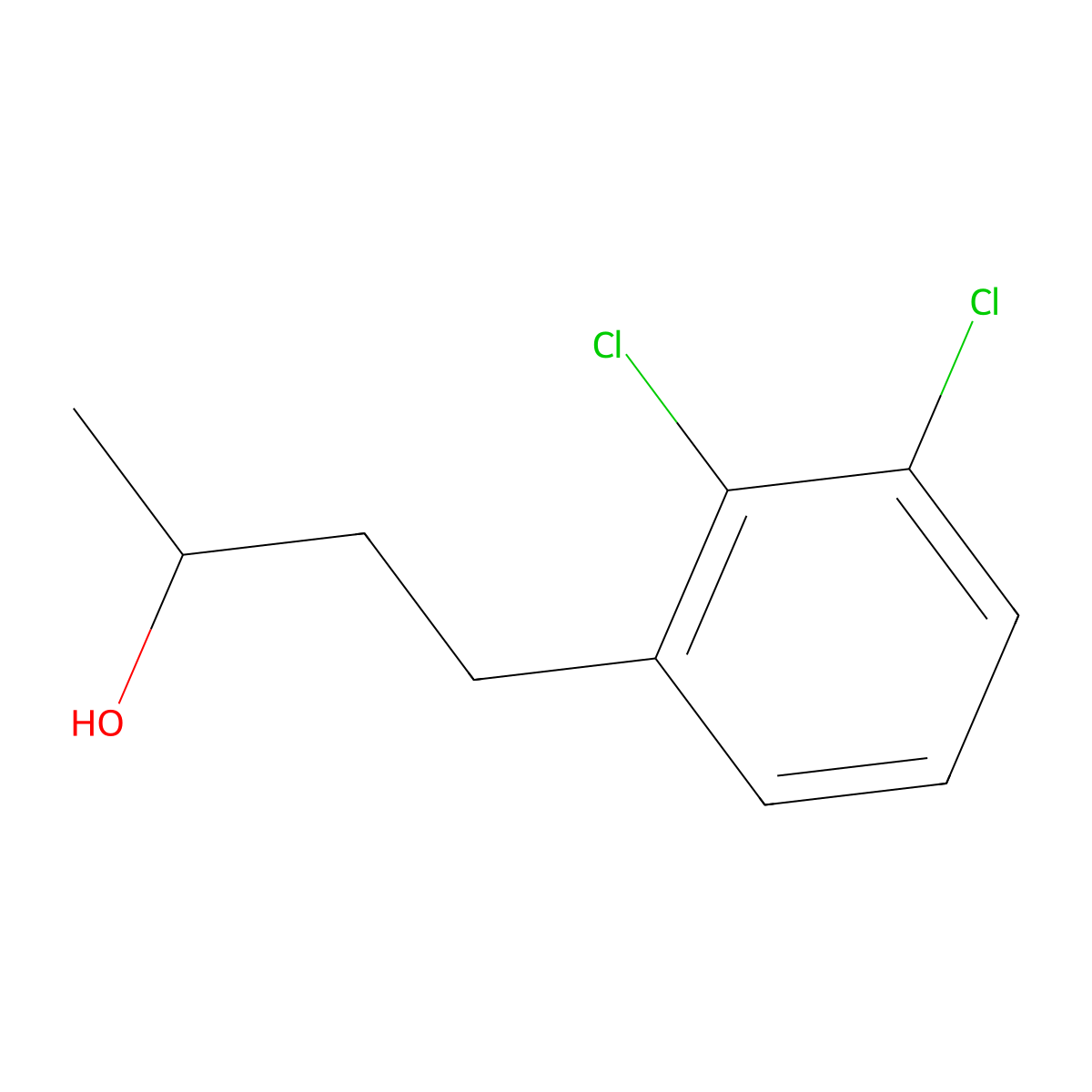 4-(2,3-Dichlorophenyl)butan-2-ol molecular structure, CAS 1341106-15-7