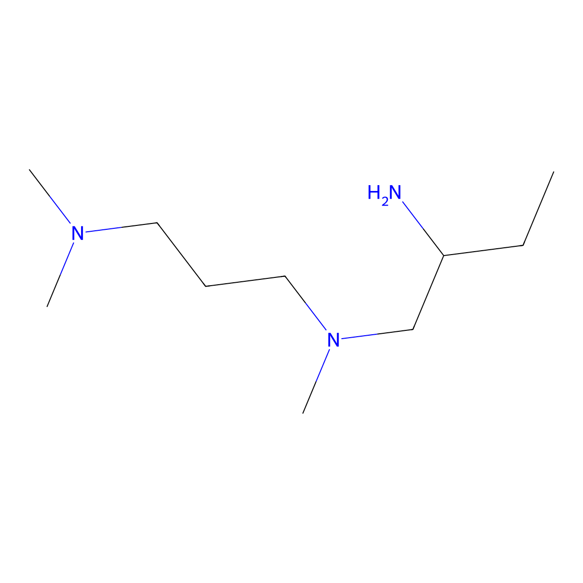 (2-Aminobutyl)[3-(dimethylamino)propyl]methylamine molecular structure, CAS 1341120-12-4