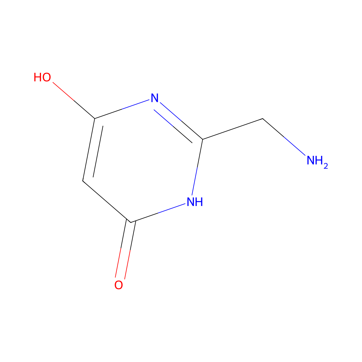 2-(Aminomethyl)-6-hydroxy-3,4-dihydropyrimidin-4-one molecular structure, CAS 1341136-49-9