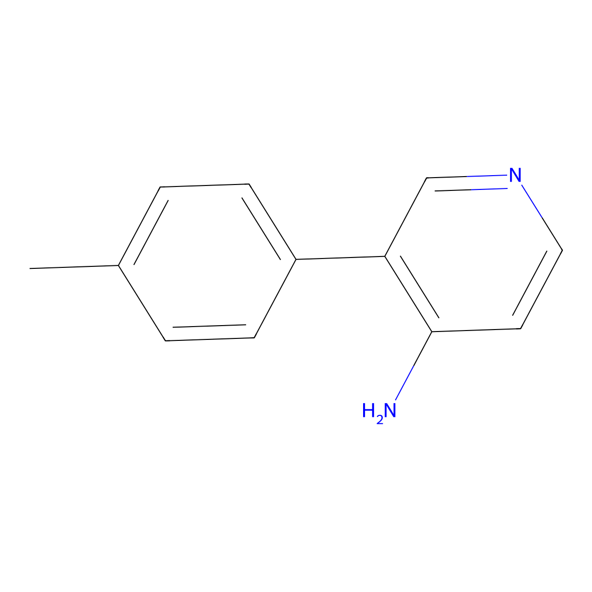 3-(P-tolyl)pyridin-4-amine molecular structure, CAS 1341149-33-4