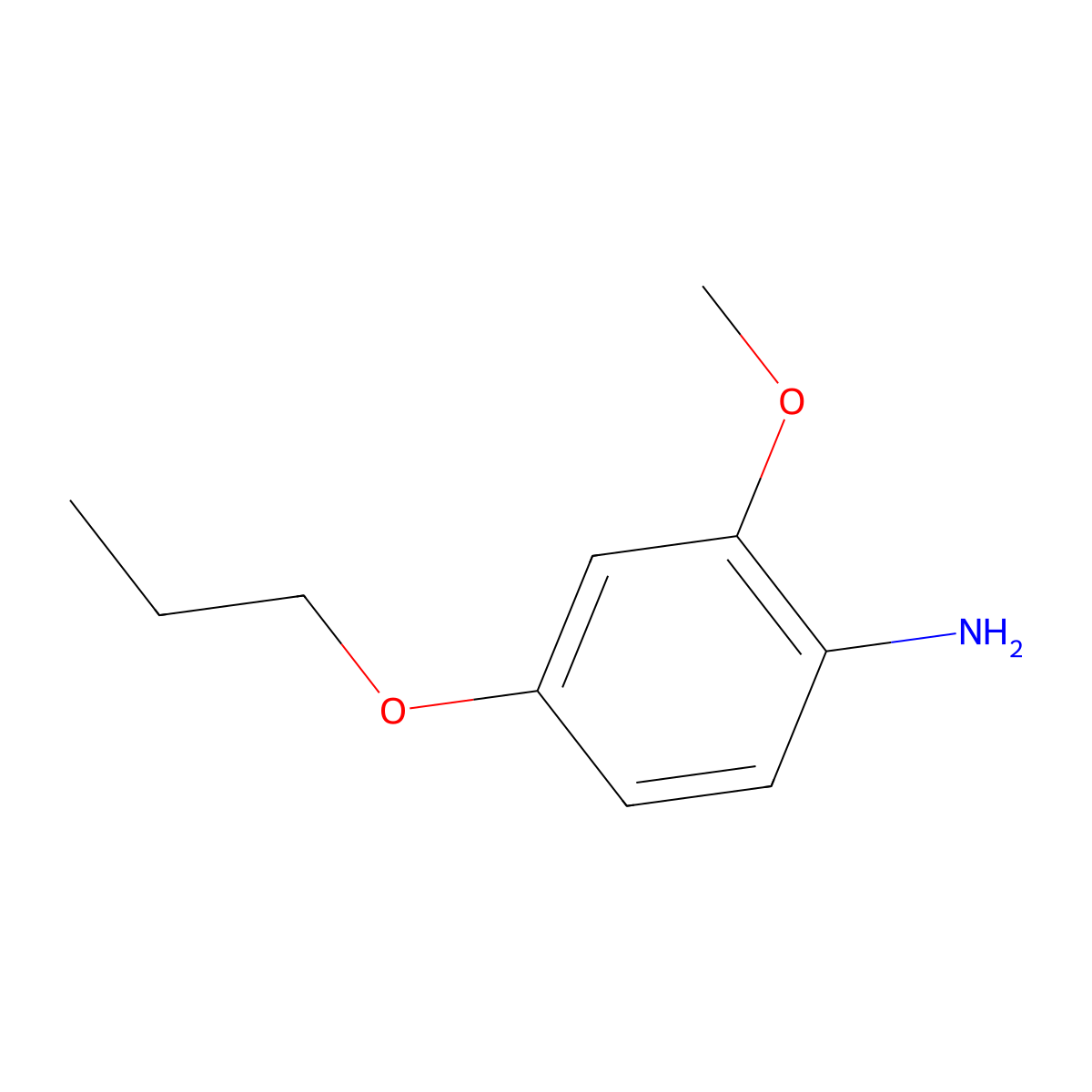 2-Methoxy-4-propoxyaniline molecular structure, CAS 1341151-11-8