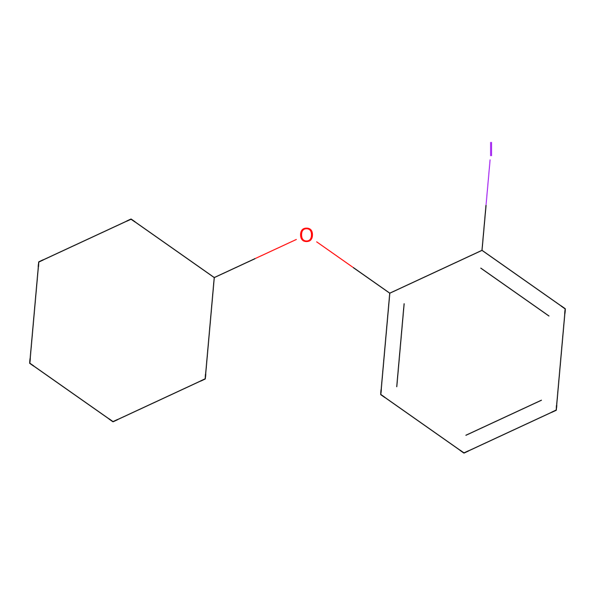 1-(Cyclohexyloxy)-2-iodobenzene molecular structure, CAS 1341154-10-6