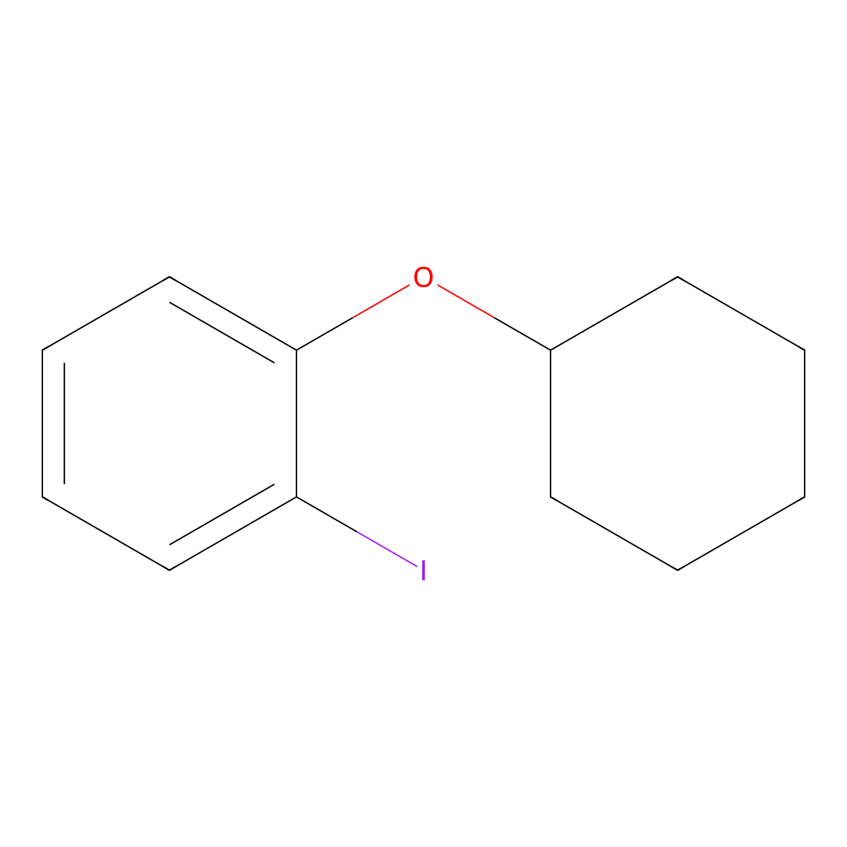 1-(Cyclohexyloxy)-2-iodobenzene molecular structure, CAS 1341154-10-6