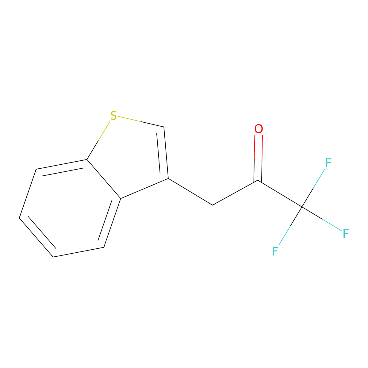3-(Benzo[b]thiophen-3-yl)-1,1,1-trifluoropropan-2-one molecular structure, CAS 1341159-15-6