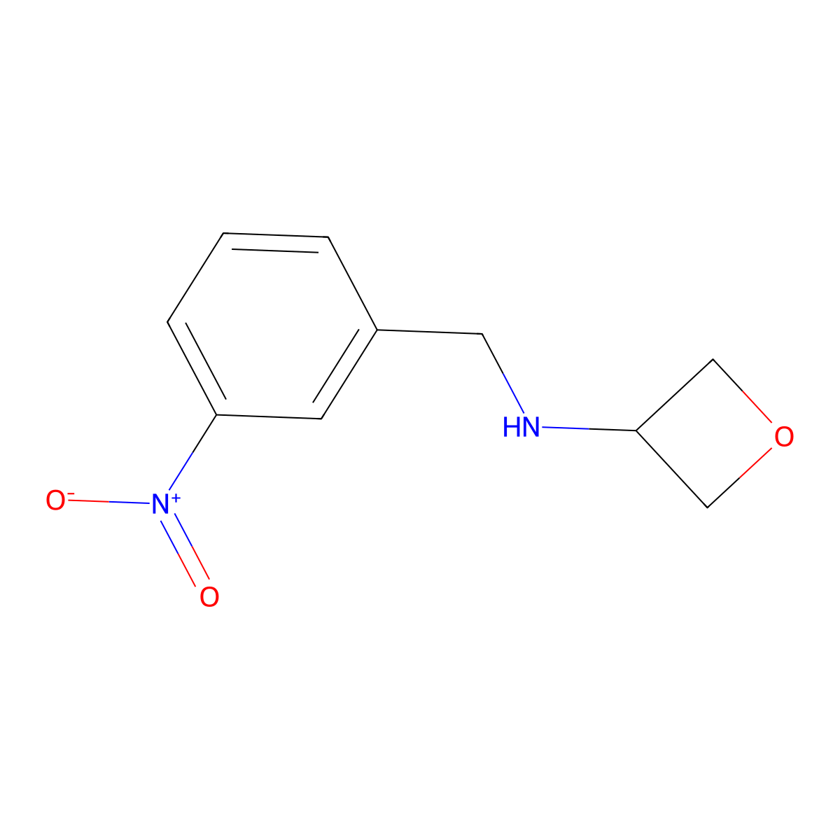 N-(3-Nitrobenzyl)oxetan-3-amine molecular structure, CAS 1341171-36-5