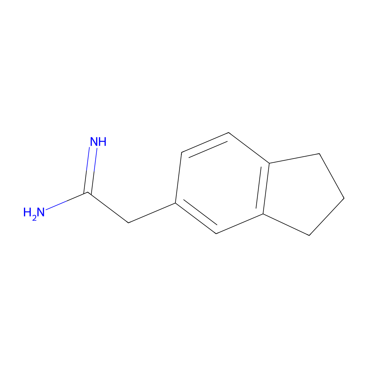 2-(2,3-Dihydro-1h-inden-5-yl)acetimidamide molecular structure, CAS 1341172-90-4