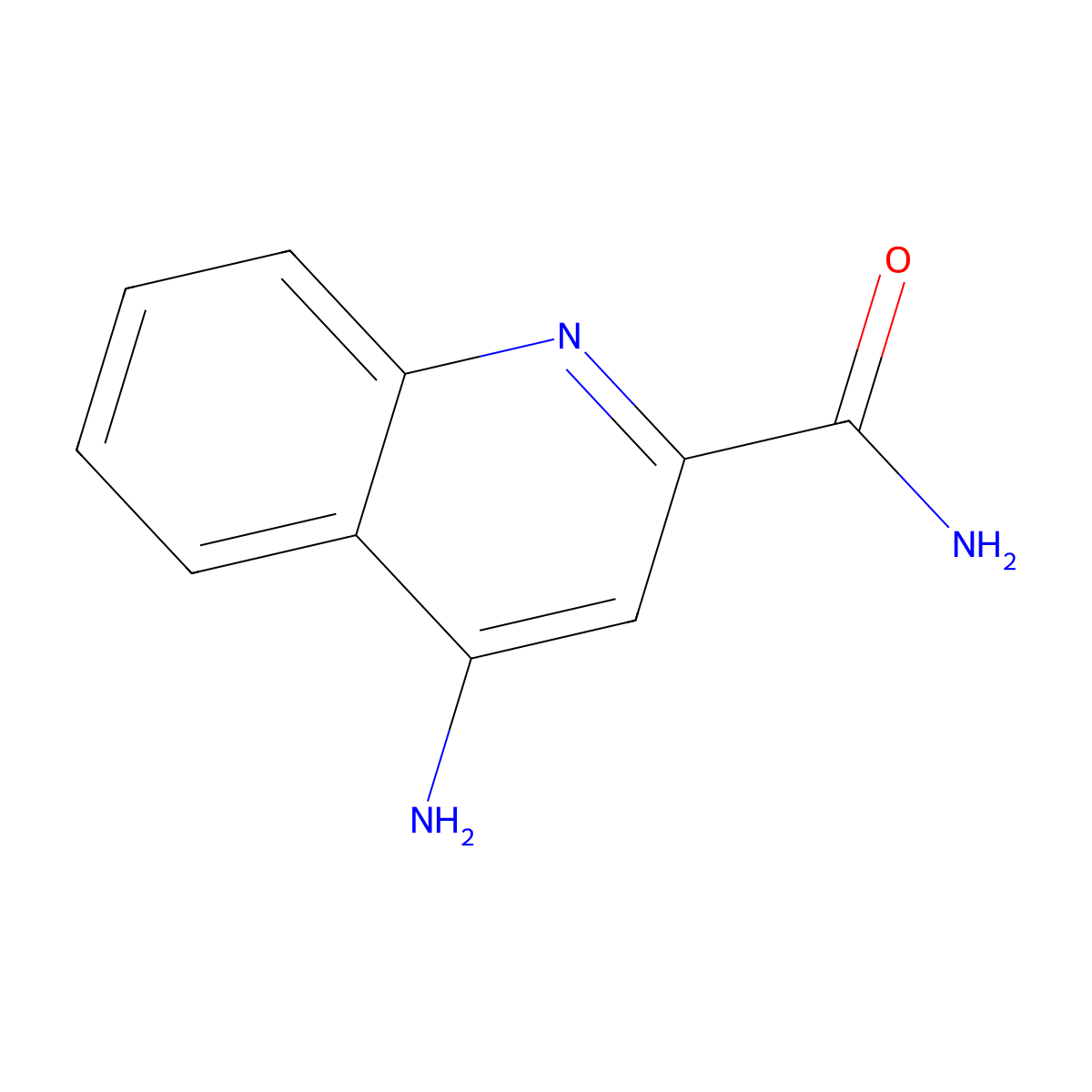 4-Aminoquinoline-2-carboxamide molecular structure, CAS 1341173-14-5