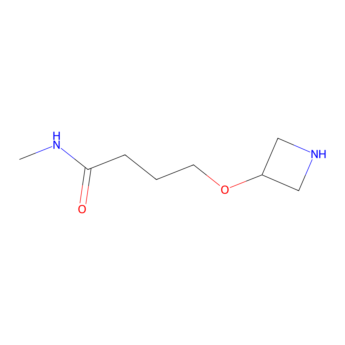4-(azetidin-3-yloxy)-N-methylbutanamide molecular structure, CAS 1341175-84-5