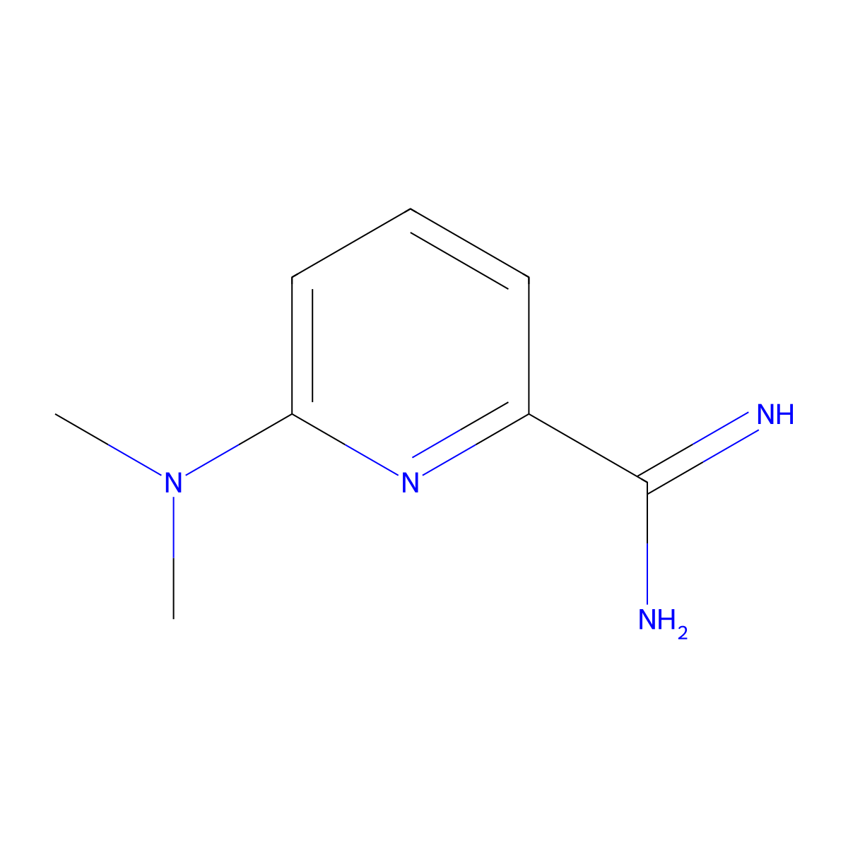 6-(Dimethylamino)pyridine-2-carboximidamide molecular structure, CAS 1341182-11-3