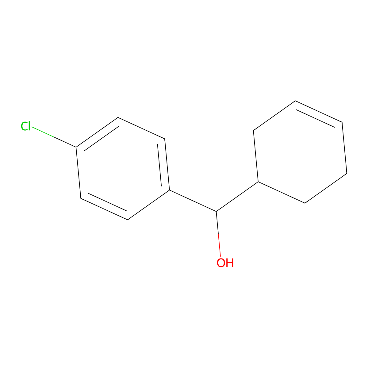 4-Chloro-alpha-3-cyclohexen-1-ylbenZenemethanol molecular structure, CAS 1341188-05-3