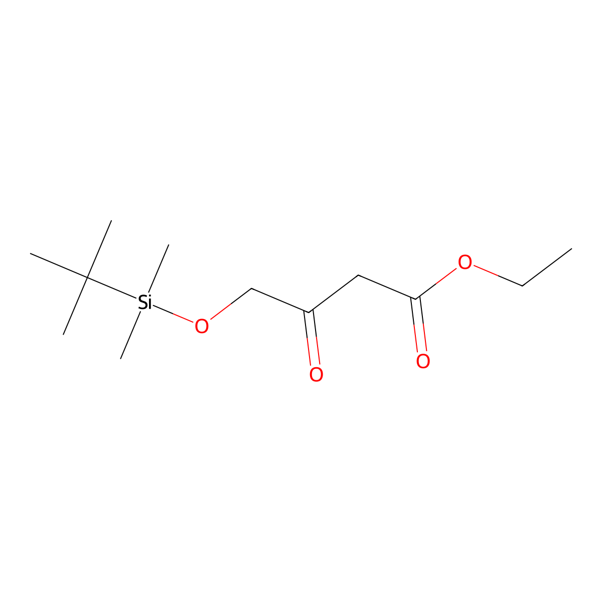 Ethyl 4-((tert-butyldimethylsilyl)oxy)-3-oxobutanoate molecular structure, CAS 1341195-54-7