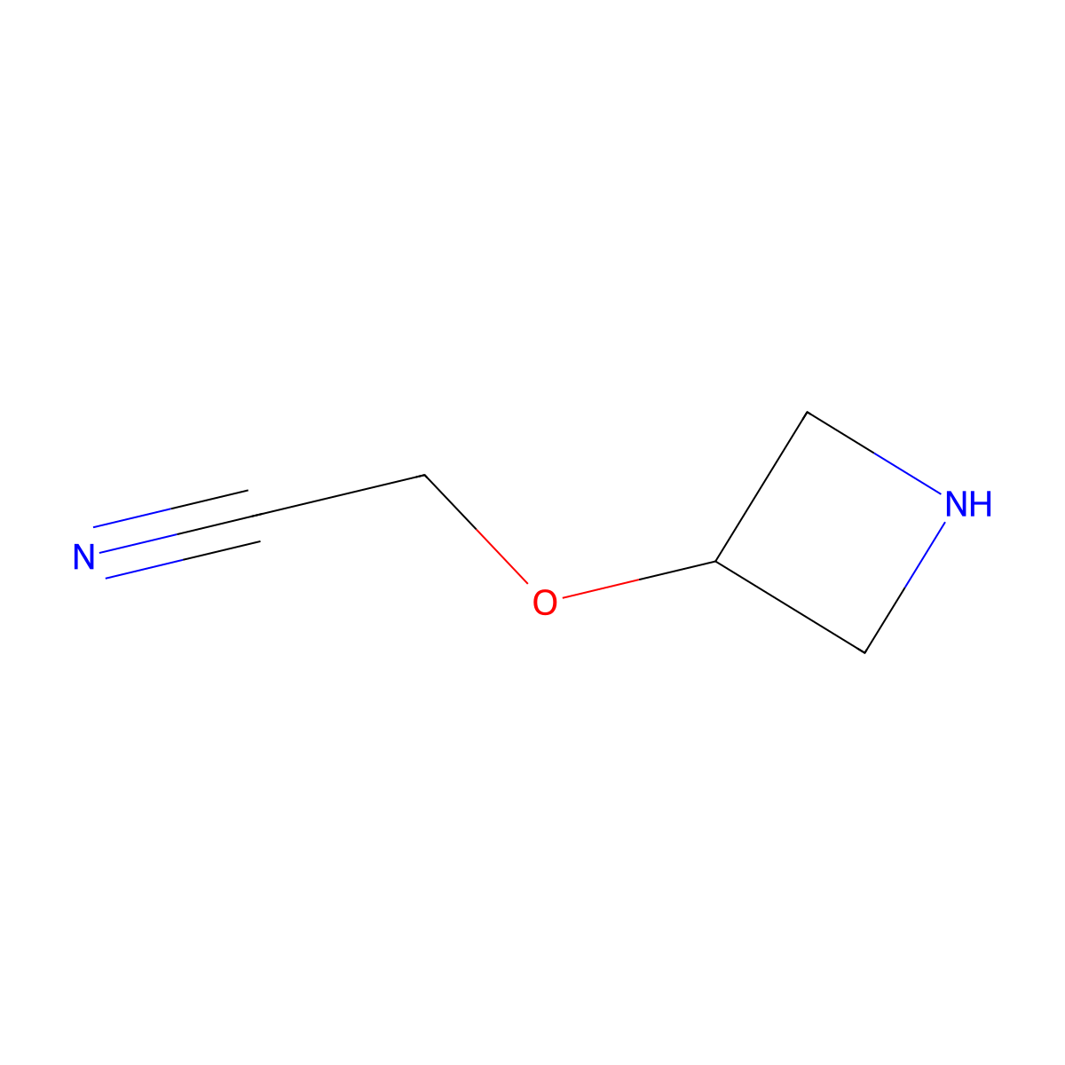 2-(Azetidin-3-yloxy)acetonitrile molecular structure, CAS 1341200-18-7