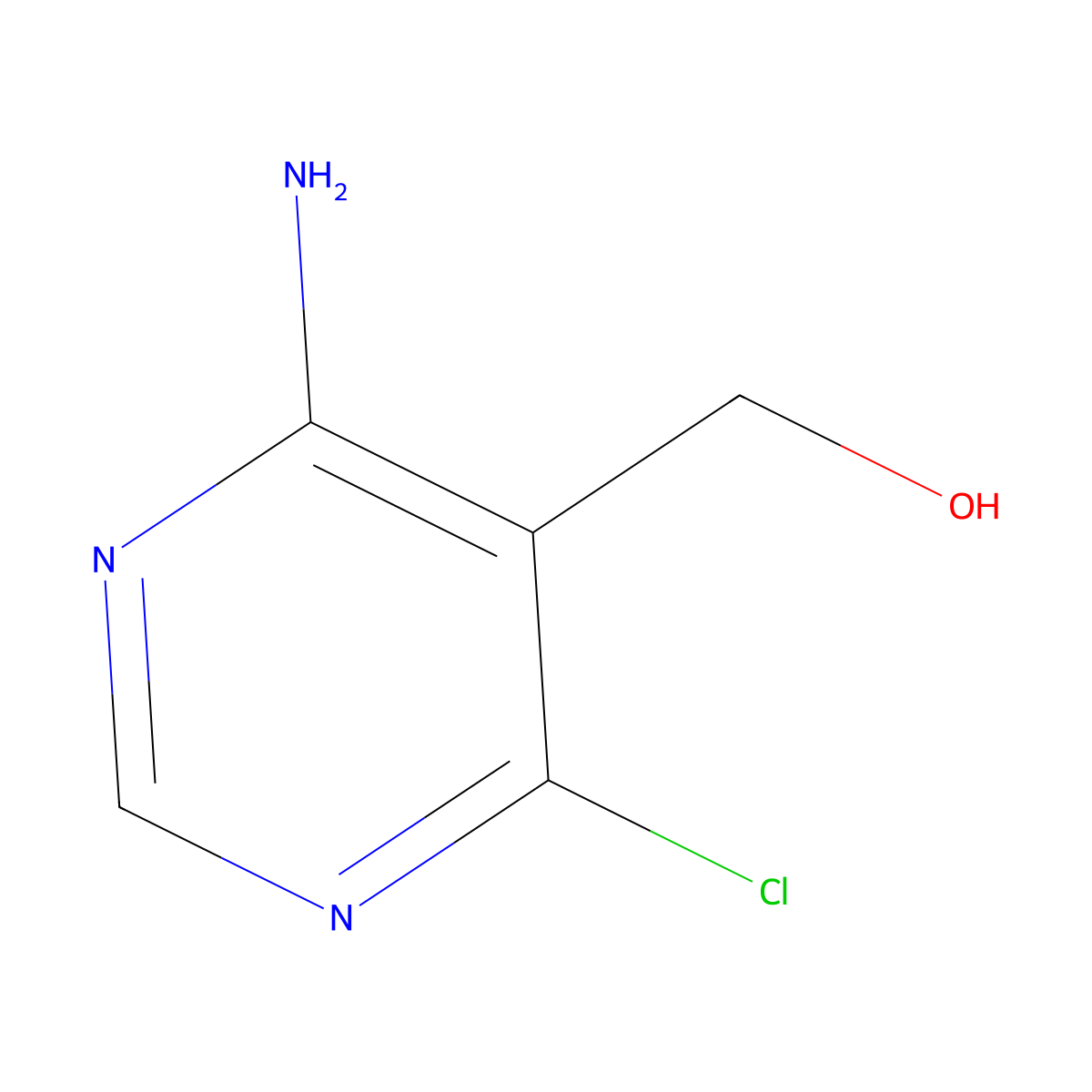 (4-Amino-6-chloropyrimidin-5-yl)methanol molecular structure, CAS 1341216-79-2