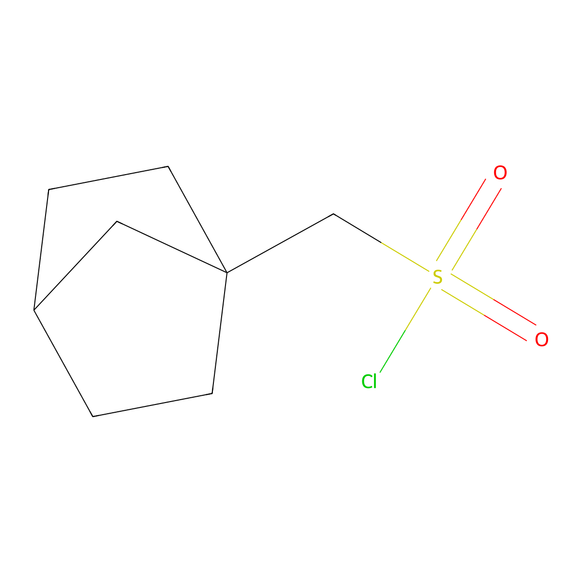 {Bicyclo[2.2.1]heptan-1-yl}methanesulfonyl chloride molecular structure, CAS 134127-45-0