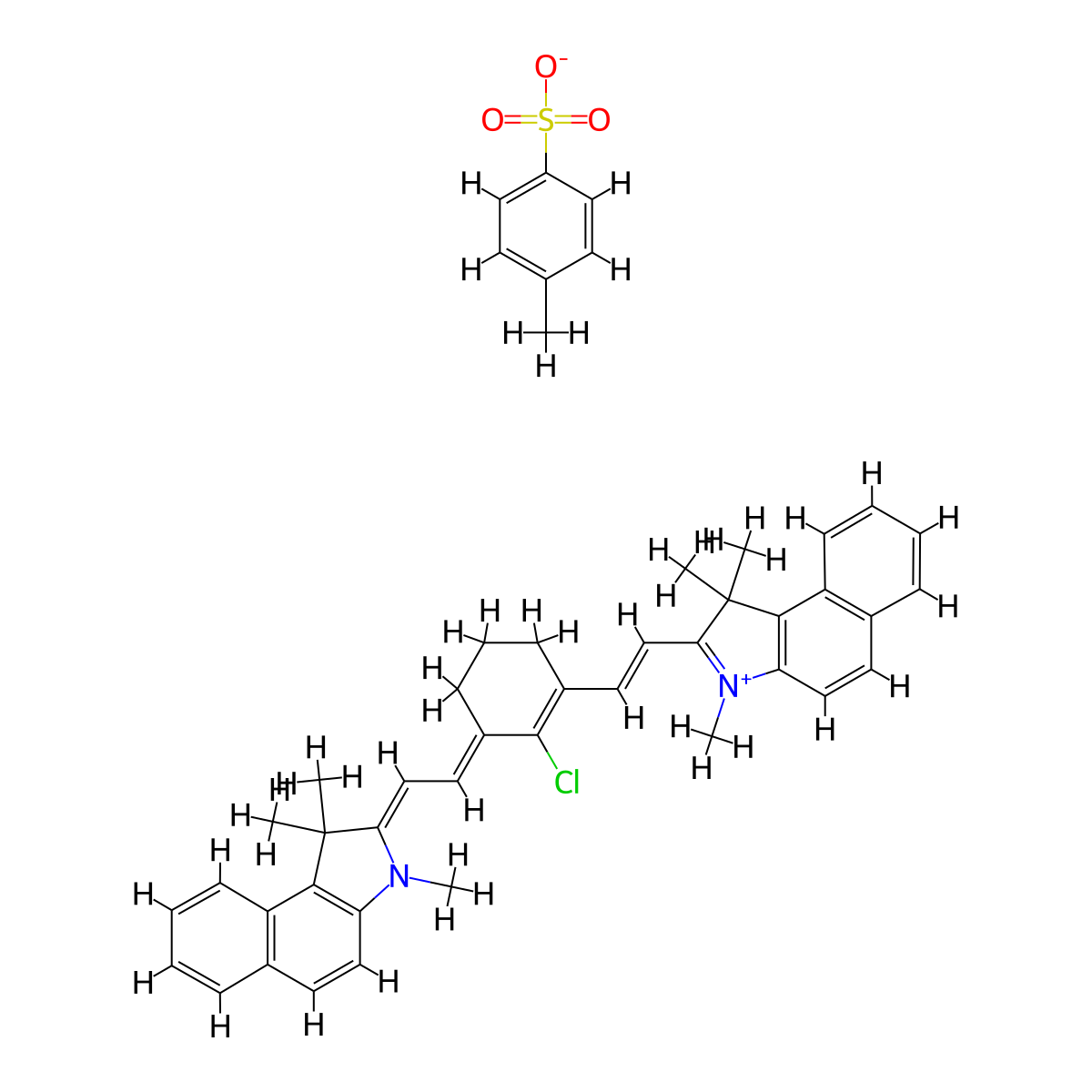 IR-813 p-Toluenesulfonate molecular structure, CAS 134127-48-3
