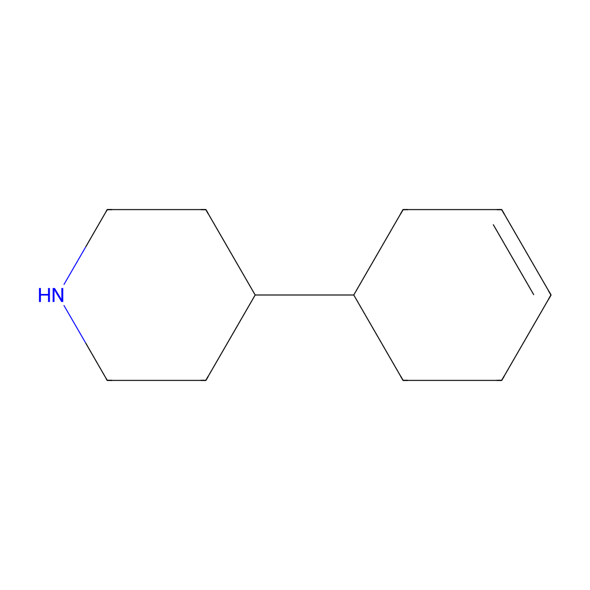 4-(Cyclohex-3-en-1-yl)piperidine molecular structure, CAS 1341283-61-1