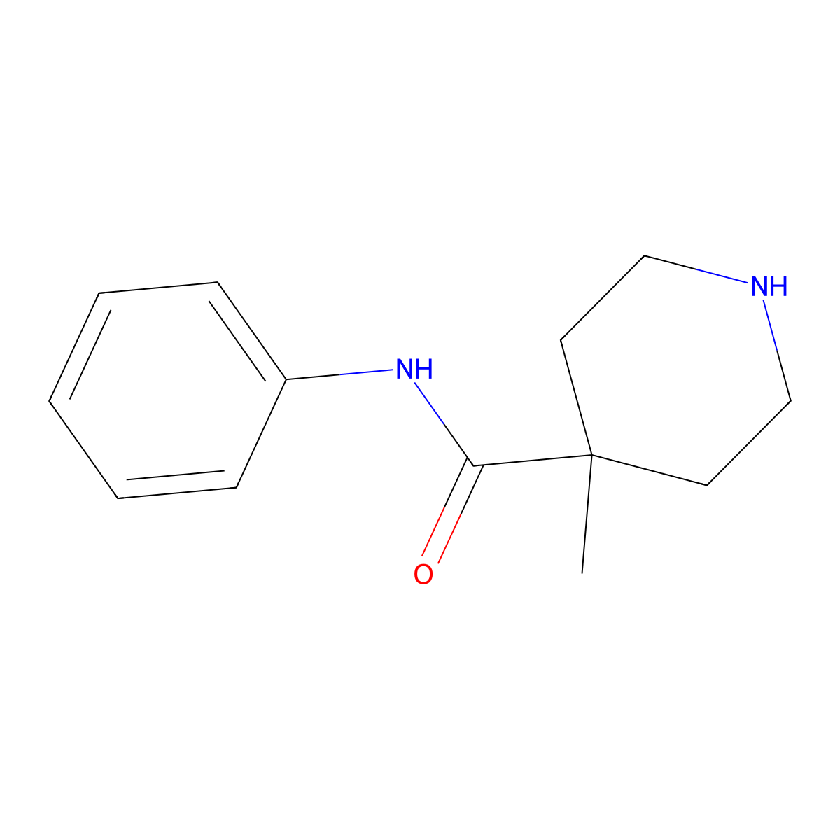 4-methyl-N-phenylpiperidine-4-carboxamide molecular structure, CAS 1341285-59-3