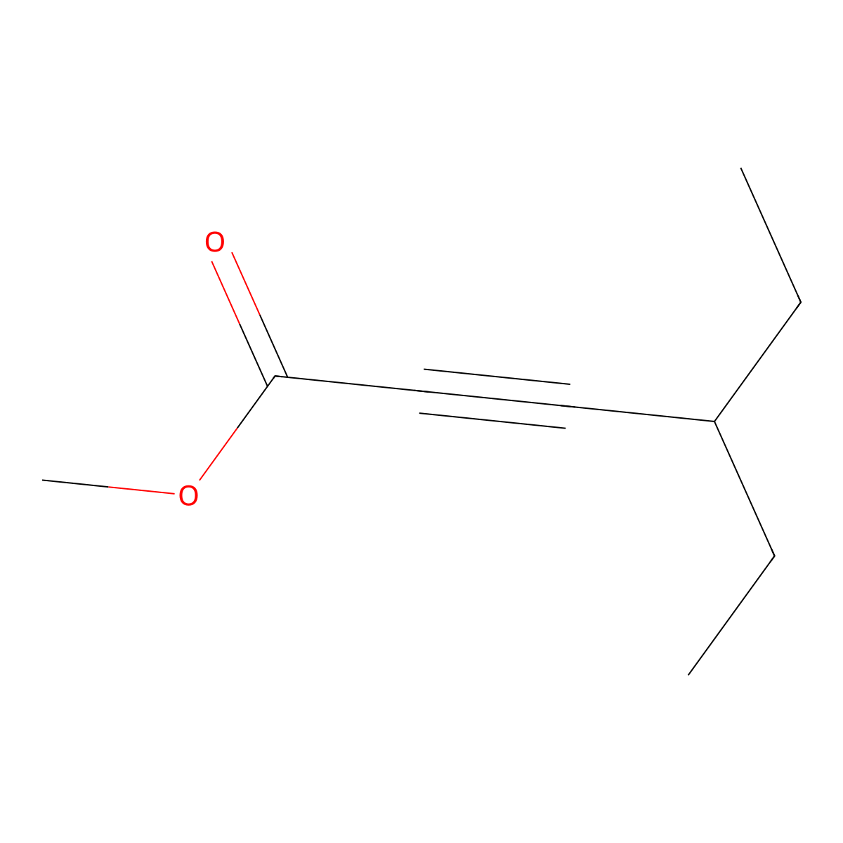 Methyl 4-ethylhex-2-ynoate molecular structure, CAS 1341286-77-8